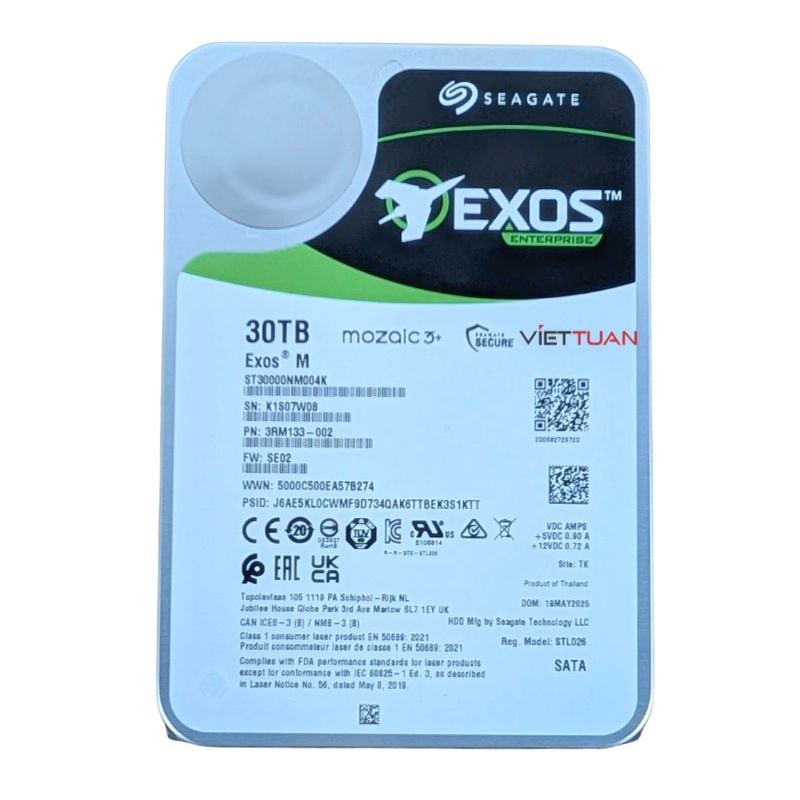 Ổ cứng HDD Seagate EXOS 30TB ST30000NM004K