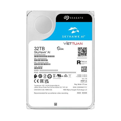Ổ cứng HDD Seagate Seagate SkyHawk AI 32TB ST32000VE000