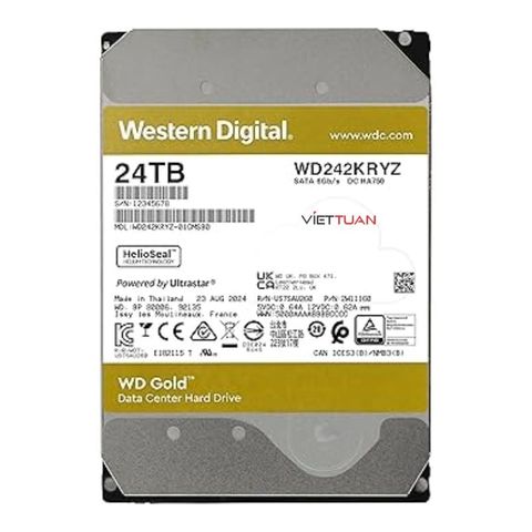 Ổ cứng HDD WD Gold Enterprise 24TB WD242KRYZ