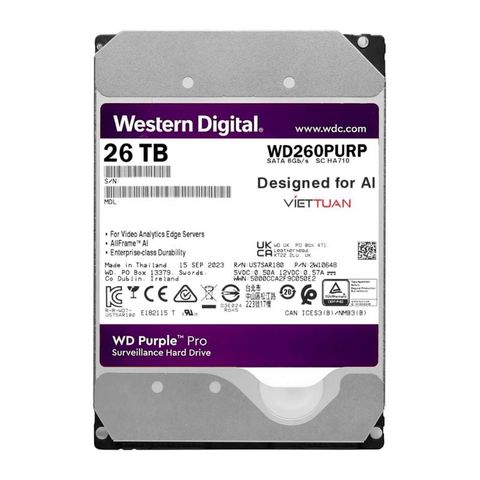 Ổ cứng HDD WD Purple Pro 26TB WD260PURP
