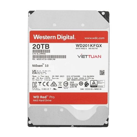 Ổ cứng HDD WD Red Pro 20TB WD202KFGX