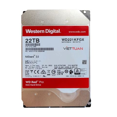 Ổ cứng HDD WD Red Pro 22TB WD221KFGX