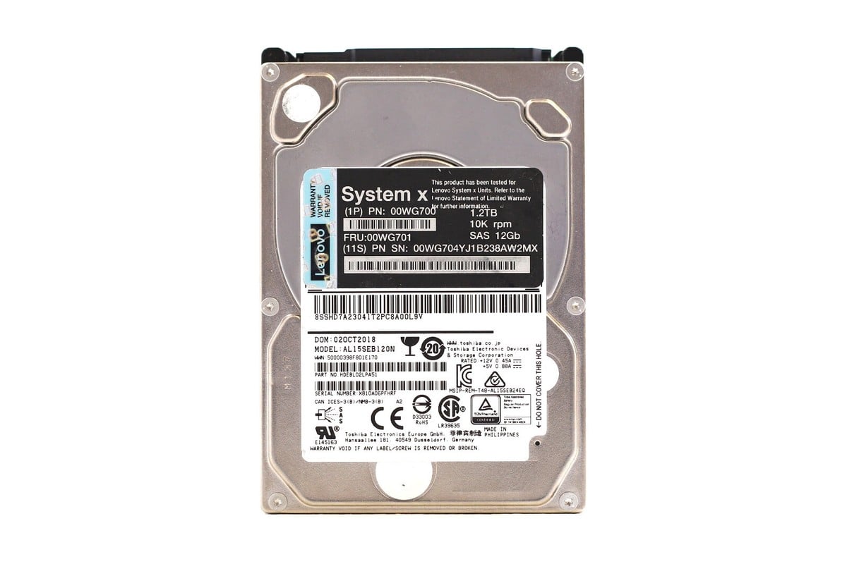 Ổ cứng Lenovo SAS 1.2TB 10K 2.5inch 12Gb/s 00WG721