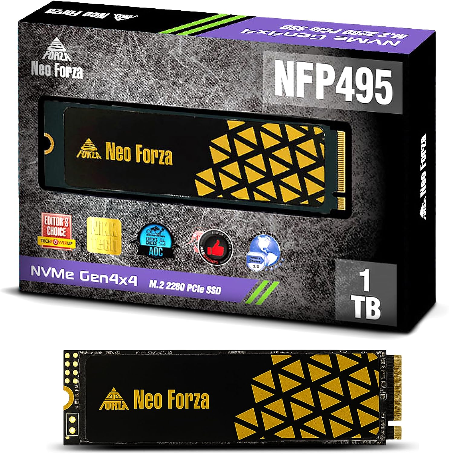 Ảnh minh họa Ổ cứng SSD gắn trong Neo Forza NFP495 PcIe Gen 4 Dung Lượng 500GB 1
