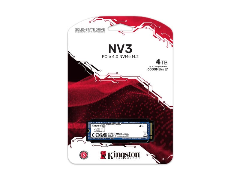 Ảnh minh họa Ổ cứng SSD Kingston NV3 4000GB PCIe Gen4 M.2 SNV3S/4000G 2