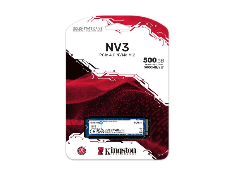 Ảnh minh họa Ổ cứng SSD Kingston NV3 500GB PCIe Gen4 M.2 SNV3S/500G 2