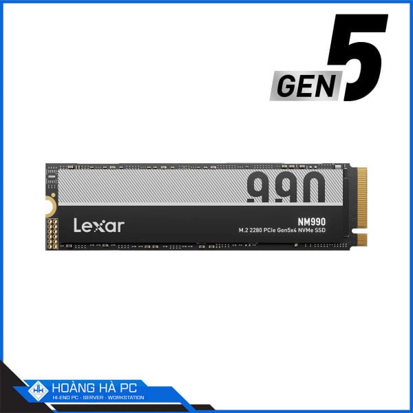 Ổ cứng SSD Lexar NM990 1TB M.2 PCIe Gen5 x4 (Đọc 14000MB/s - Ghi 7500MB/s)