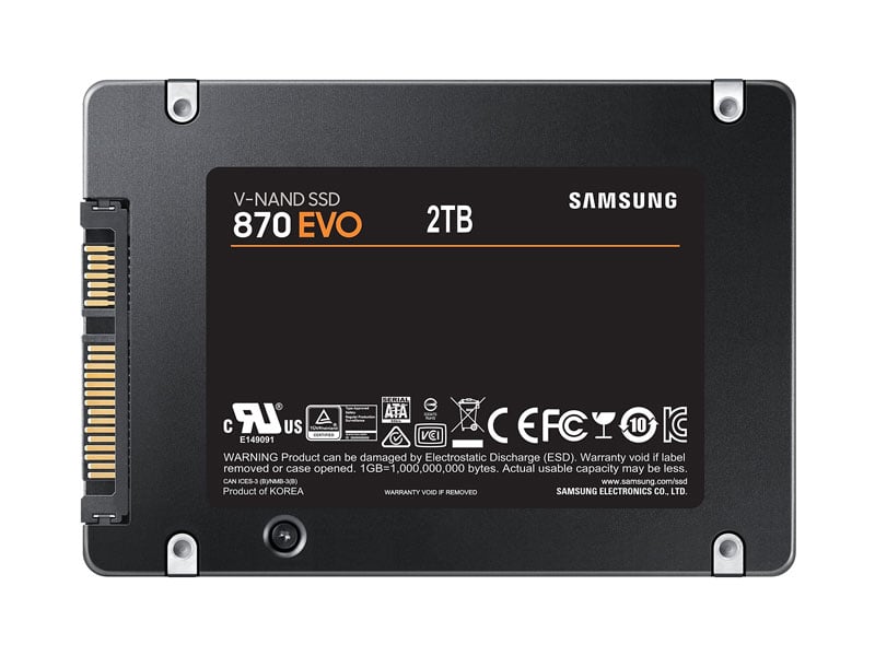 Ảnh minh họa Ổ cứng SSD Samsung 870 EVO 2TB Sata 3 MZ-77E2T0BW 3