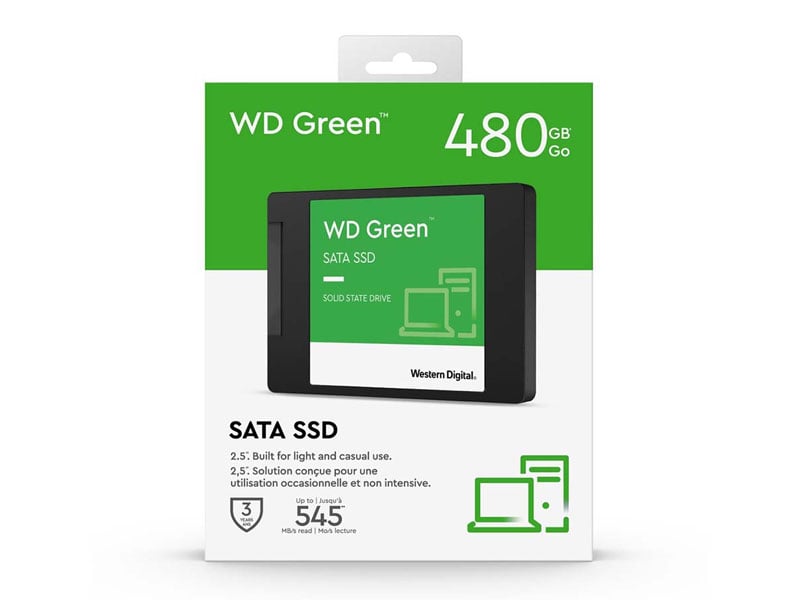 Ảnh minh họa Ổ cứng SSD Western Digital Green 480GB 2.5inch Sata 3 WDS480G3G0A 3