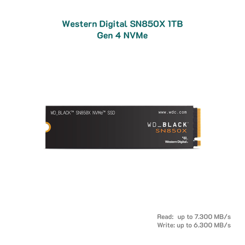 Ổ cứng SSD Western Digital SN850X 1TB M.2 PCIe Gen 4