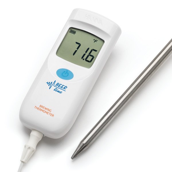 Ảnh minh họa Máy Đo Nhiệt Độ (-20.0 đến 120.0°C) Đi Kèm Đầu Dò Cổng Tròn Cho Bia HI935012 1