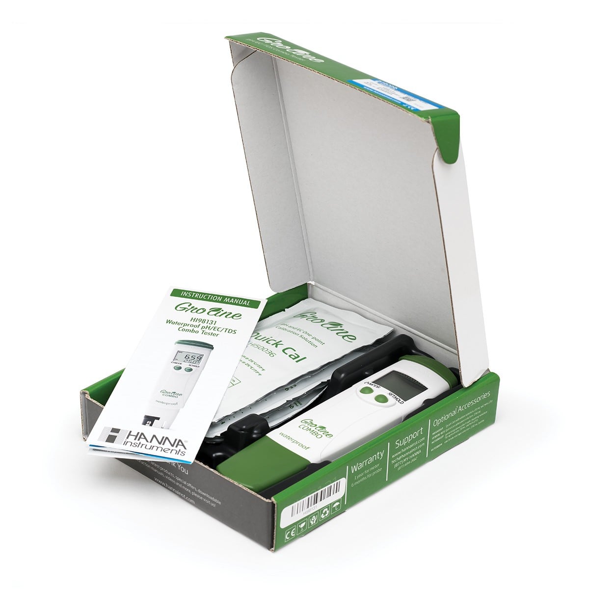 Ảnh minh họa Bút Đo pH/EC/TDS/Nhiệt Độ GROLINE Chống Thấm Nước Trong Thủy Canh HI98131 3