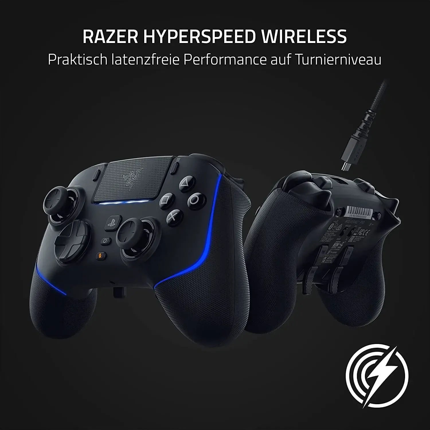 Ảnh minh họa Razer Wolverine V2 Pro Tay cầm chơi game chuyên nghiệp không dây cho PlayStation 5 & PC - Đen 3