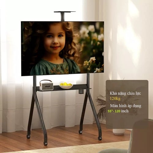 Giá Treo Tivi Di Động KM-TR43 (55"- 120") Hàng Nhập Khẩu Chuyên Màn Hình Hạng Nặng