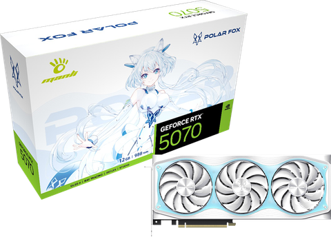 Card đồ họa Manli Polar Fox GeForce RTX 5070 OC 12GB GDDR7
