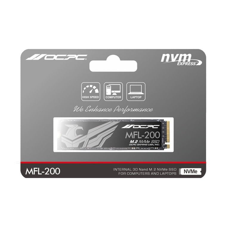 Ảnh minh họa Ổ cứng SSD OCPC MFL-200 512GB NVMe Gen 3 (OCMFL200G512) | Đọc 2500MB/s, Ghi 1300MB/s 1