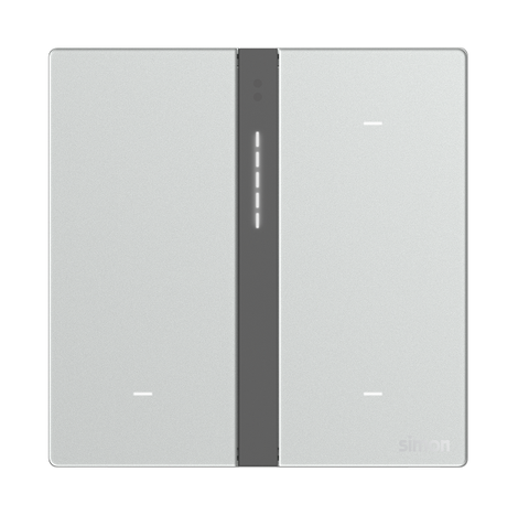Module công tắc bối cảnh bốn Simon M7 Smart 66E8008MTY-2A màu Bạc