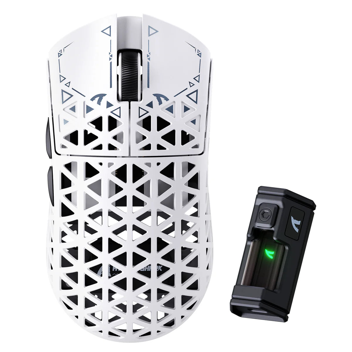 Chuột chơi game không dây ATTACK SHARK R5 Ultra sợi carbon 8K PAW3950MAX - White
