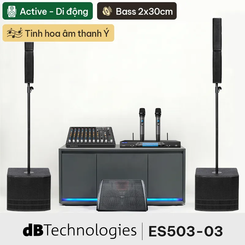 Ảnh minh họa Dàn karaoke dBTechnologies ES503-03 (dBTechnologies ES503, Audiocenter WM3210A,...) 1