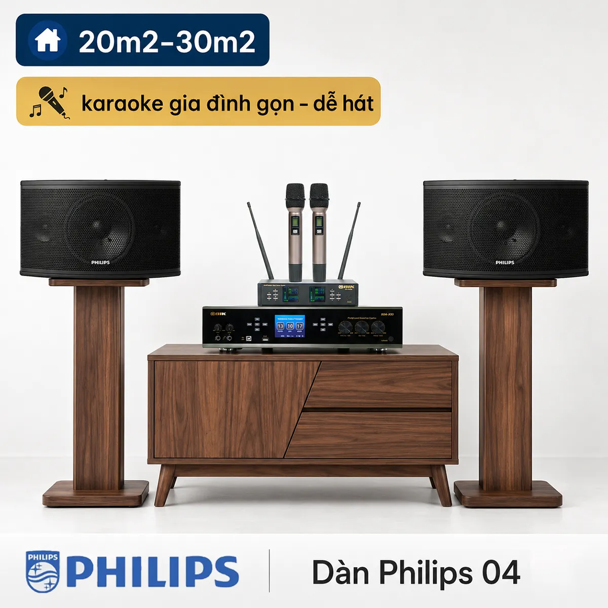 Ảnh minh họa Dàn karaoke gia đình Philips 04 (Philips CSS1308/70, BIK BDA-X33, BIK BJ-U100II) 1