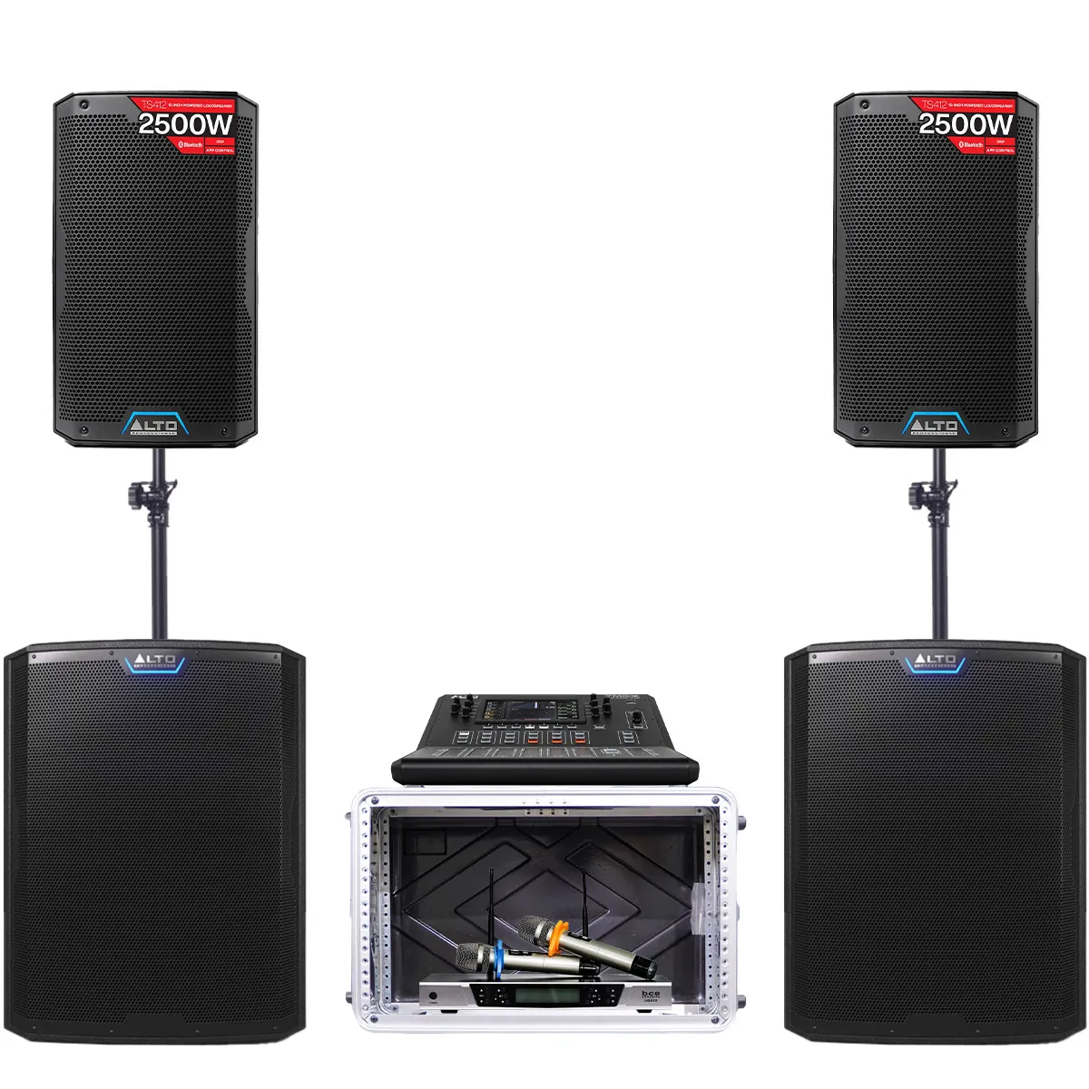 Ảnh minh họa Dàn karaoke - Sân khấu Mini Alto 29 (Alto TS412, Alto TMD16, Alto TS18S, BCE UGX12) 2