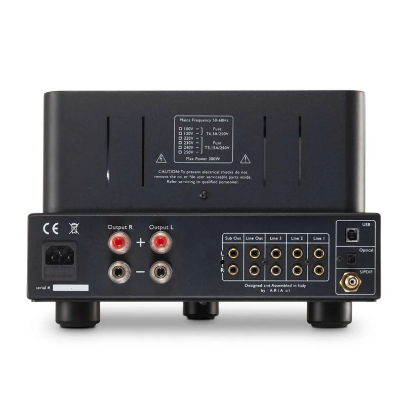 Ảnh minh họa Amply Unison Research Triode 25 Black Edition, 7 bóng Gold Lion, Công suất 50W/kênh, RCA Line, USB, SPDIF và Toslink 3