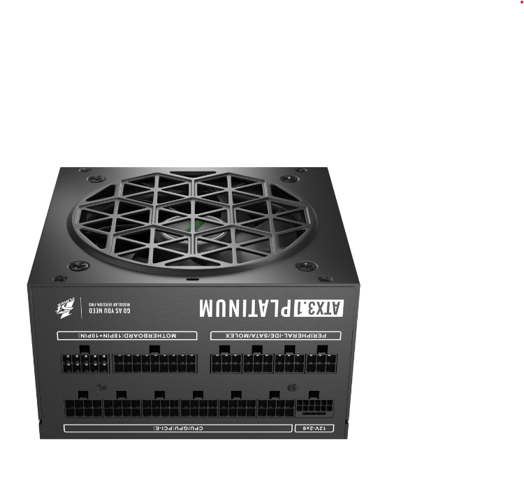 Ảnh minh họa NGUỒN MÁY TÍNH 1STPLAYER NGDP-PLT-1000-BK-EU 1000W ĐEN (80 PLUS PLATINUM) 1