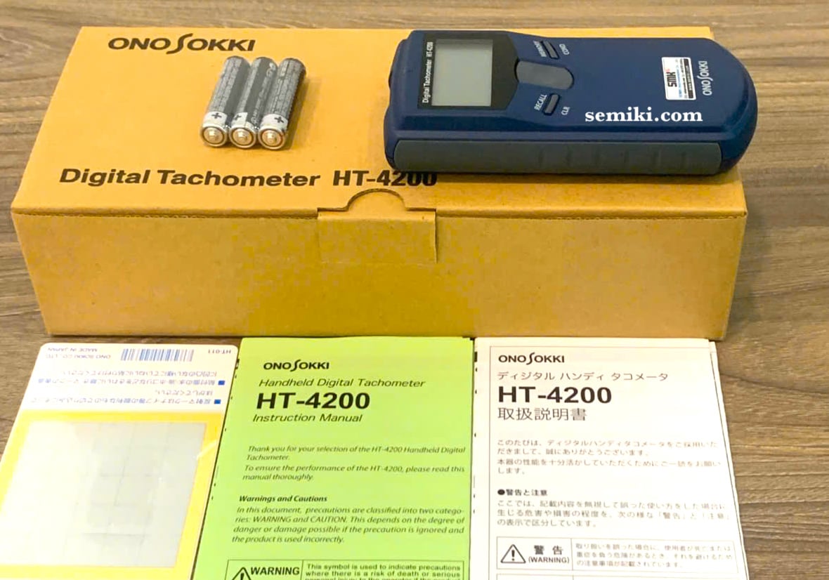 Ảnh minh họa ONO SOKKI HT-4200 máy đo tốc độ vòng quay 30-50,000 rpm 1
