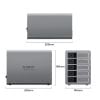 Hộp Đựng Ổ Cứng 3.5 inch 5 Khe Cắm SATA 3 USB-B ORICO 9858U3-EU-GY-BP