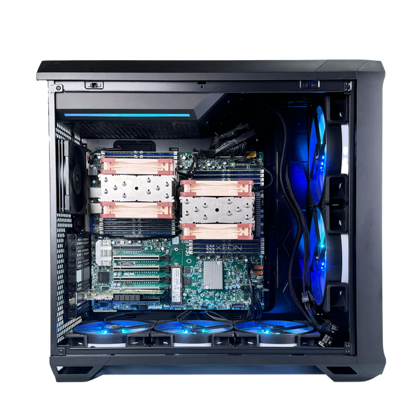Ảnh minh họa Supreme Workstation Dual Xeon Platinum 8477A / 104 nhân - 208 luồng / turbo 3.8 GHz 1