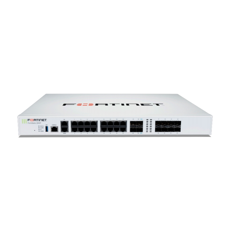 Firewall Fortinet FortiGate 200F (FG-200F), thiết bị tường lửa đáp ứng cho 250 User
