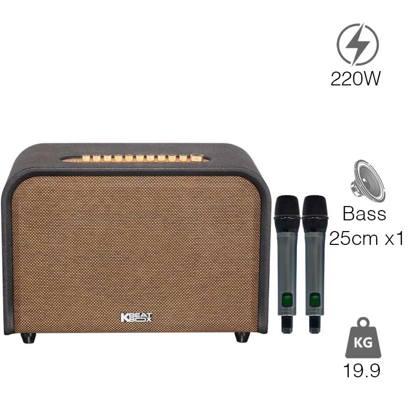 Loa Acnos Acoustic 3 V26, 220W RMS, Bass 25 cm, Bluetooth 5.0, USB MP3, Optical TV