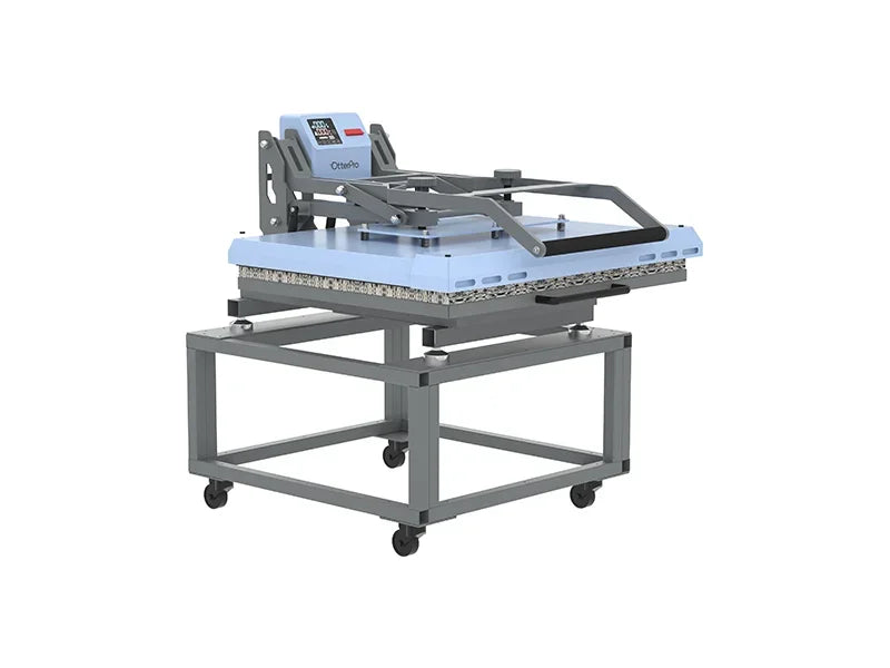 OtterPro máy ép nhiệt ngăn kéo 80x100cm Light Blue, không kèm chân đế