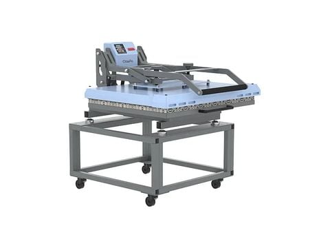 OtterPro máy ép nhiệt ngăn kéo 80x100cm Light Blue, không kèm chân đế