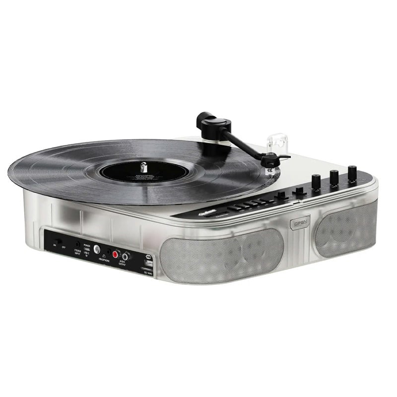 Ảnh minh họa Đầu đĩa than tích hợp loa Gadhouse Cosmo, Tốc độ quay 33 / 45 RPM, Đầu kim MM Gadhouse G, Bluetooth 5.3 3