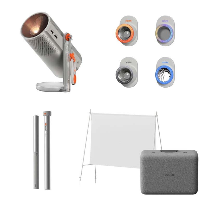 Bộ máy chiếu ngoài trời XGIMI MoGo 4 laser (XGIMI MoGo 4 laser Outdoor Collection) Trình Chiếu Du Lịch, Dã Ngoại, Cafe Phim, Cafe Bóng Đá