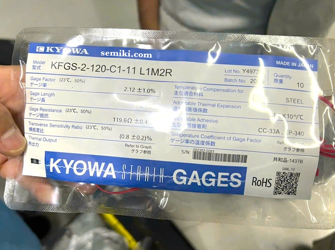 Ảnh minh họa KYOWA Strain Gauge KFGS-2-120-C1-11 L1M2R cảm biến lực ứng suất 2 trục 2