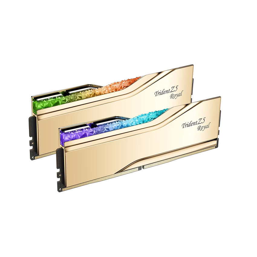 Ảnh minh họa RAM Desktop Gskill Trident Z5 ROYAL NEO RGB GOLD (F5-6400J3039G16GX2-TR5NG) 32GB (2x 16GB) DDR5 6400Mhz 2