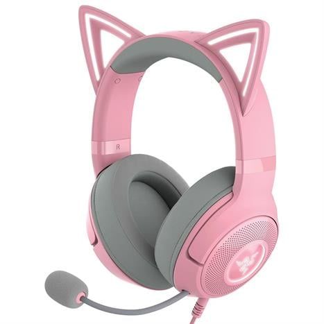 ai nghe Bluetooth Chụp Tai Gaming Razer Kraken Kitty V2 Quartz