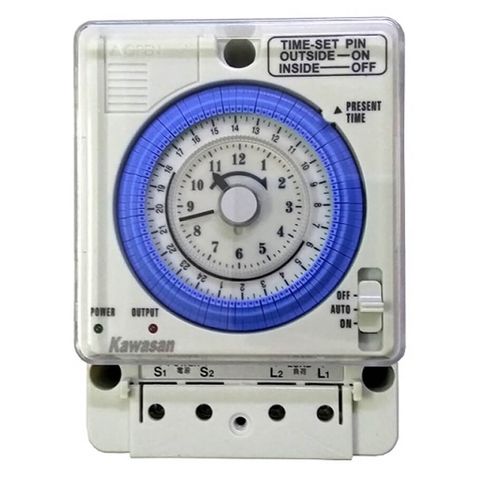 Công Tắc Hẹn Giờ Cơ KAWA TS38 – 750W, 96 Chu Kỳ, Pin 72H