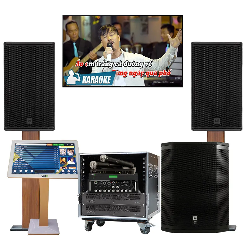 Ảnh minh họa Dàn karaoke cao cấp RCF 40 (RCF Compact C45, IPS 5.0K, IPS 2.5K, Behringer XR12, PRX418S, 4K Plus 4TB + Màn 22,...) 1