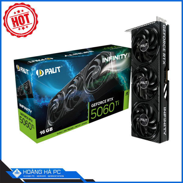 VGA PALIT GEFORCE RTX 5060 Ti INFINITY 3 16G (GDDR7, 128-bit, HDMI +DP, 1x8-pin)