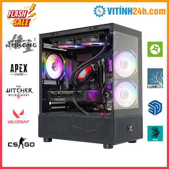 PC Đồ Hoạ Thiết Kế HAP-DH11C i5-14600K 32G NVIDIA RTX4070 12G