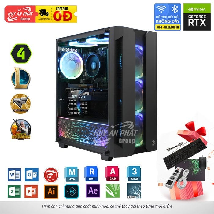 Ảnh minh họa PC Gaming HAP-GM117 Core i5-11400F NVIDIA GTX1660 Super 6GB 2
