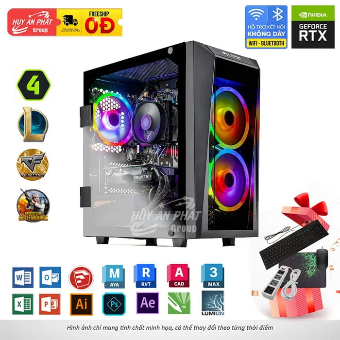 Ảnh minh họa PC Gaming HAP-GM117 Core i5-11400F NVIDIA GTX1660 Super 6GB 3