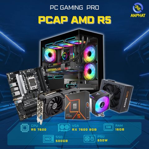 Pc Gaming Pro - Pcap Amd R5 7600 - Rx 7600 8gb