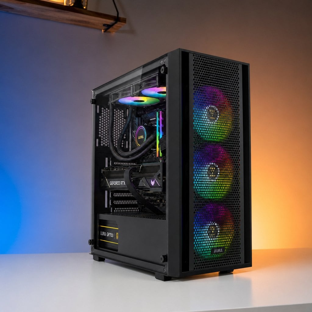 PC Gaming Ryzen 7 7700 | RAM 16GB DDR5 | RX 9060 XT 16GB | SSD 256GB