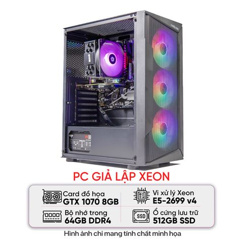 Pc Giả Lập Xeon (64gb Ram/512gb Ssd/gtx 1070)
