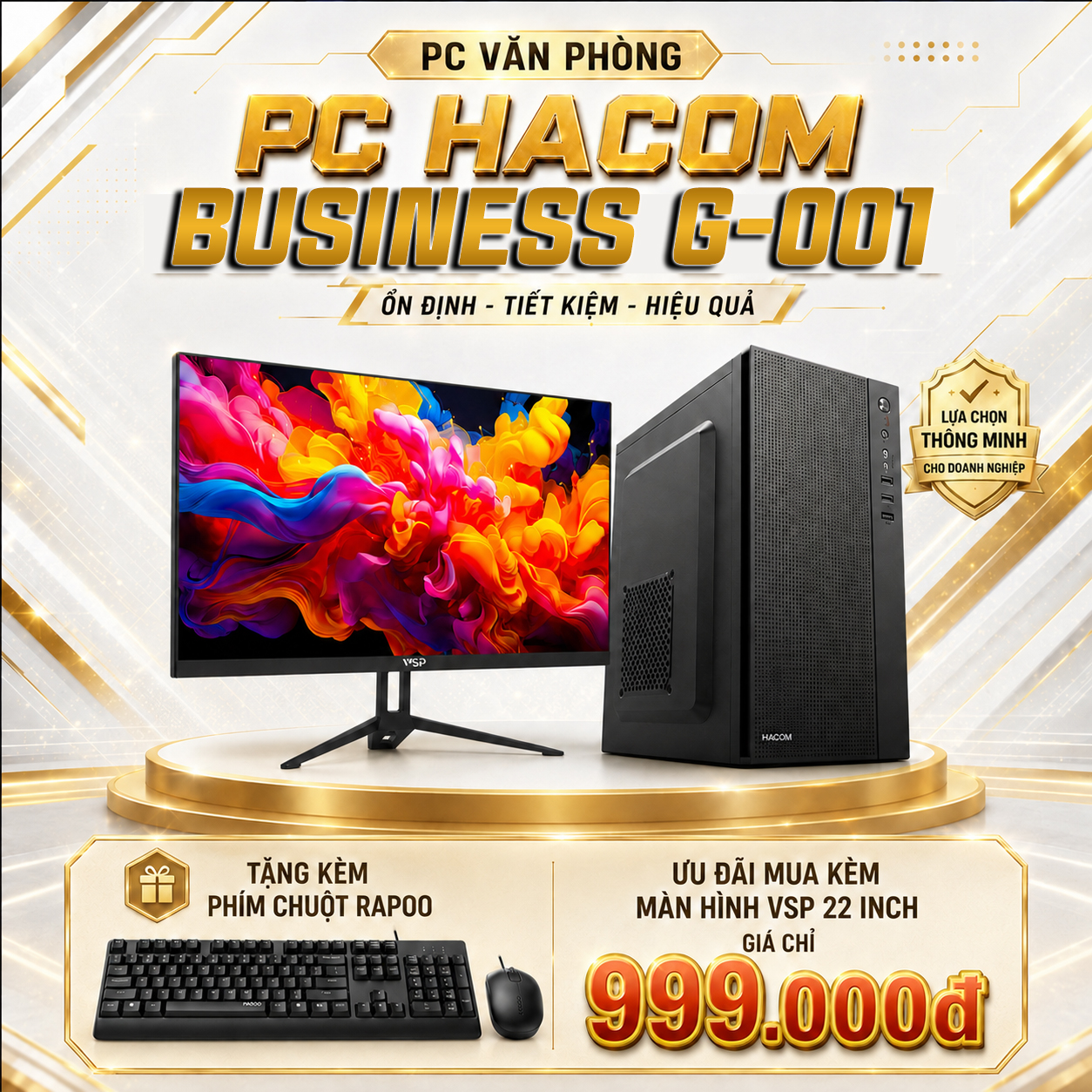Ảnh minh họa PC HACOM BUSINESS G-001 ( Intel i5 14400/ 16GB RAM / 512GB SSD) 1