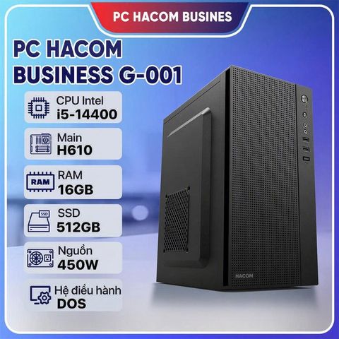 PC HACOM BUSINESS G-001 (Intel i5 14400/16GB RAM/512GB SSD)